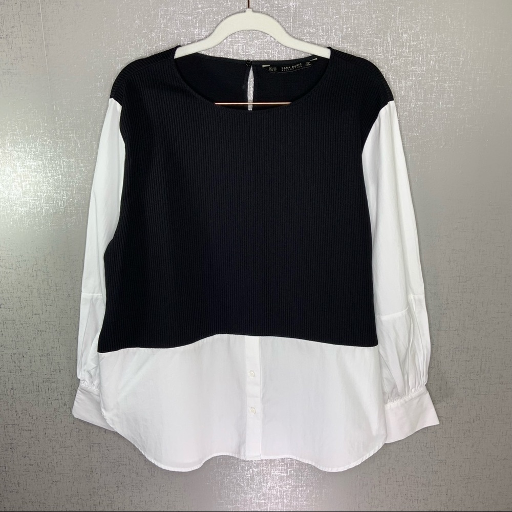 NWT ZARA Long Sleeve Blouse Size XXL